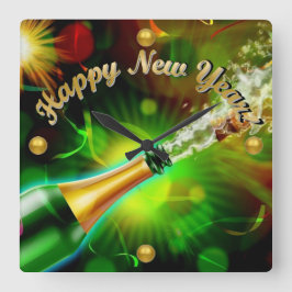 Reloj Cuadrado Pop champagne