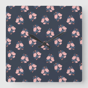 Reloj Cuadrado Poppy Flower