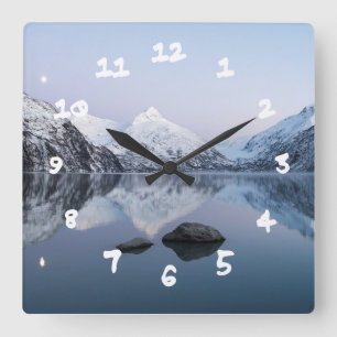 Reloj Cuadrado Portage Lake Twilight