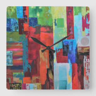 Reloj Cuadrado Portal Wall Clock