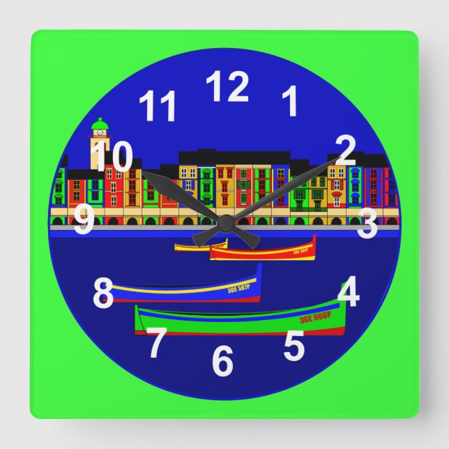 Reloj Cuadrado Portofino (Anverso)