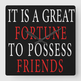 Reloj Cuadrado poseer amigo Wall Clock