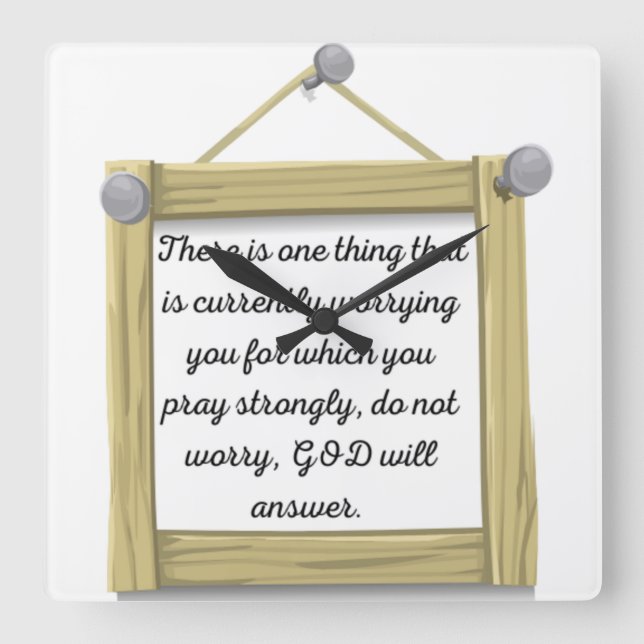 Reloj Cuadrado positive Sentence poster (Anverso)