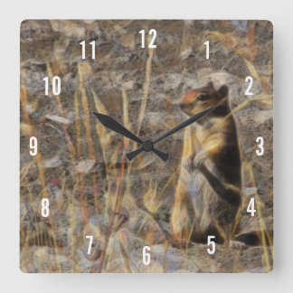Reloj Cuadrado Prairie Dog Square Clock