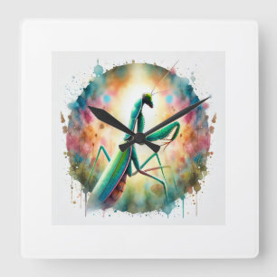 Reloj Cuadrado Praying Mantis 080824AREF135 - Watercolor