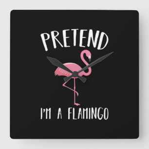 Reloj Cuadrado Pretende Que Soy Un Disfraz De Halloween De Flamin
