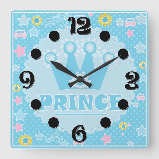 Reloj Cuadrado Prince (Anverso)
