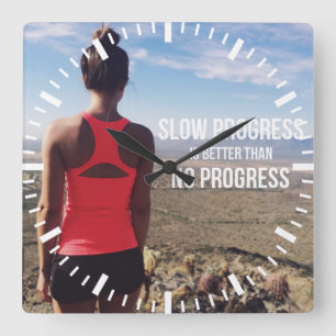 Reloj Cuadrado PROGRESO - Motivación del entrenamiento de mujeres