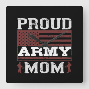 Reloj Cuadrado Proud Army Mom