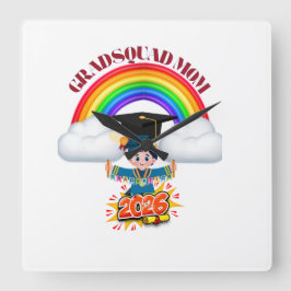 Reloj Cuadrado Proud Mom Grad Squad 2026