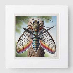 Reloj Cuadrado Psocid Insect Dorsal View 280824IREF211 - Watercol