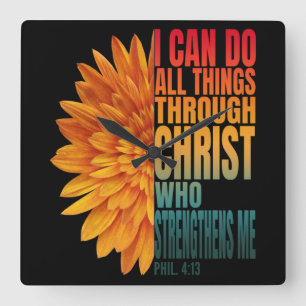 Reloj Cuadrado puedo hacer todas las cosas a través de cristiano 