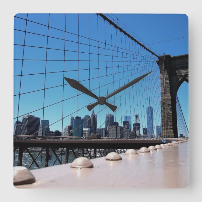 Reloj Cuadrado Puente de Brooklyn (Anverso)