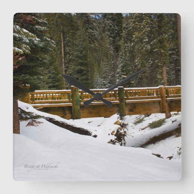 Reloj Cuadrado Puente en Wuksachi (Anverso)