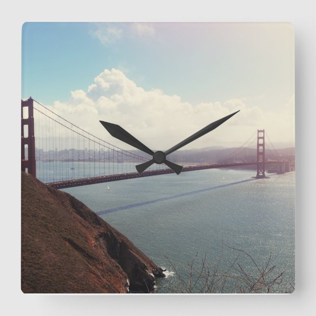 Reloj Cuadrado Puente Golden Gate (Anverso)