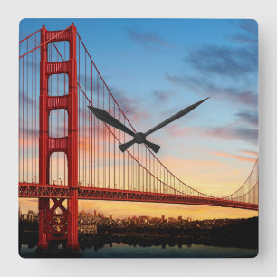 Reloj Cuadrado Puente Golden Gate