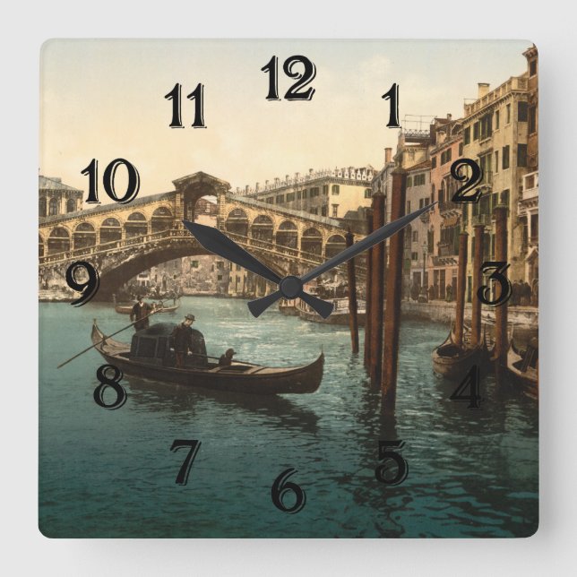 Reloj Cuadrado Puente I, Venecia, Italia de Rialto (Anverso)