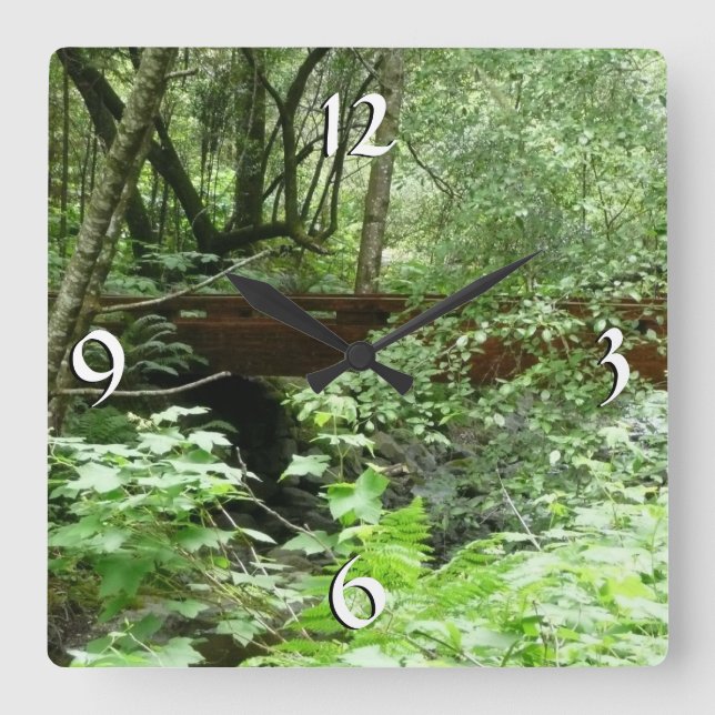 Reloj Cuadrado Puente Muir Woods I (Anverso)