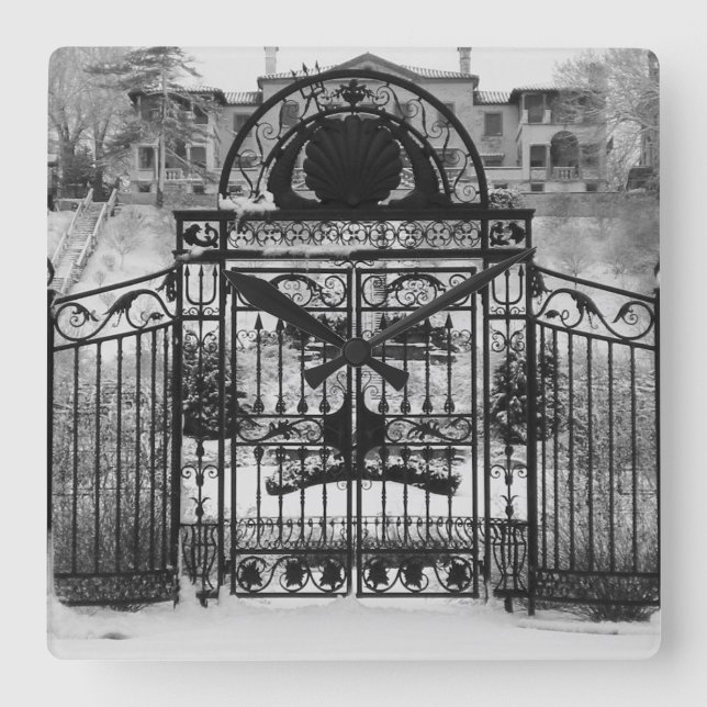 Reloj Cuadrado Puerta de invierno (Anverso)