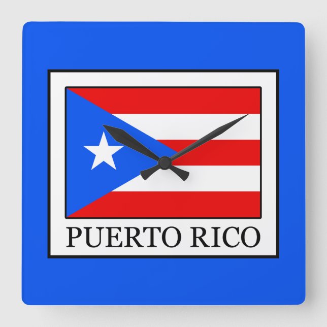 Reloj Cuadrado Puerto Rico (Anverso)