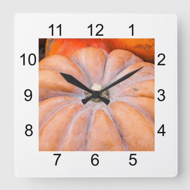 Reloj Cuadrado Pumpkin Season (Anverso)