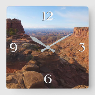 Reloj Cuadrado Punto de Gran Vista en el Parque Nacional Canyonla