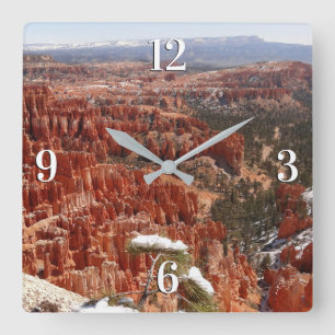 Reloj Cuadrado Punto de inspiración en el Cañón Bryce I
