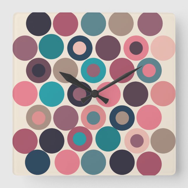 Reloj Cuadrado Puntos del horizonte (Anverso)