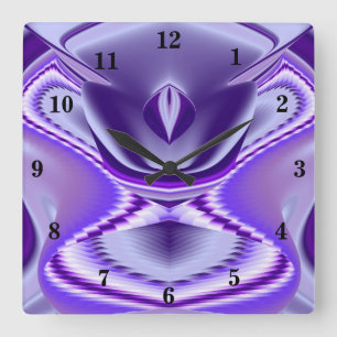 Reloj Cuadrado Purple Flower Rainbow Dreams