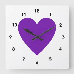 Reloj Cuadrado Purple Heart