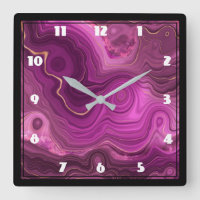 Púrpura Ametista Y Oro Abstracto Aglutinar Gran Cl