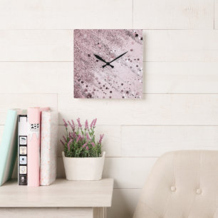 Reloj Cuadrado Purpurina Glam 3 #art #purpurina
