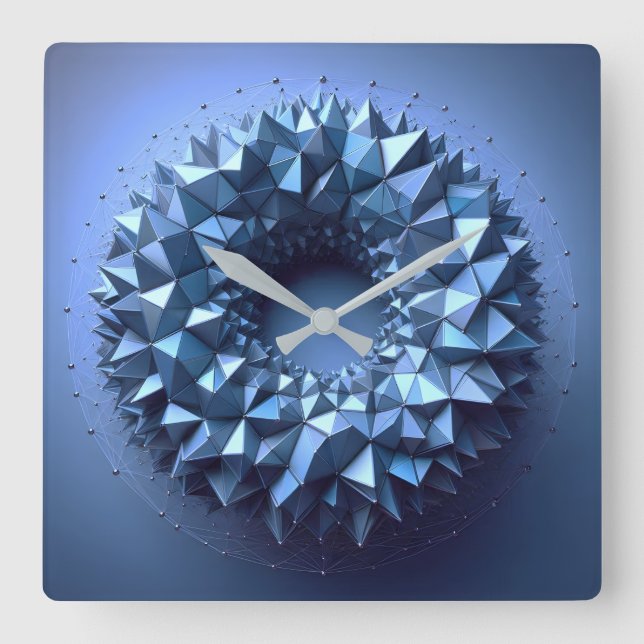 Reloj Cuadrado pyramides wheel (Anverso)