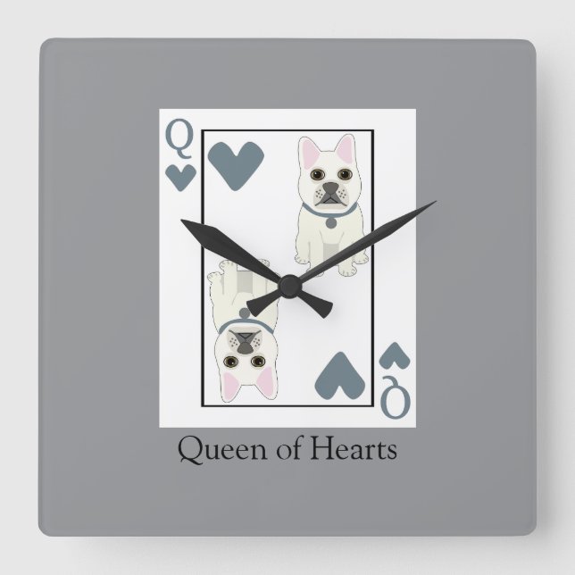 Reloj Cuadrado Queen of Hearts (Anverso)
