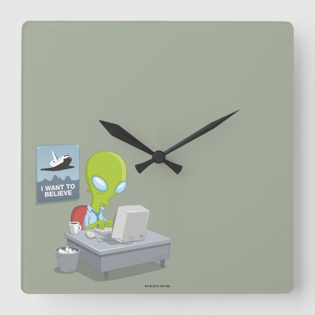 Reloj Cuadrado Quiero creer (Anverso)