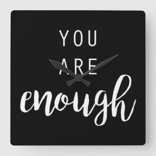 Reloj Cuadrado Quotable III