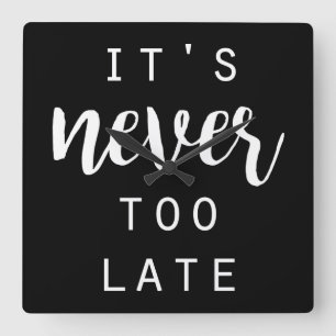 Reloj Cuadrado Quotable IV