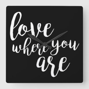 Reloj Cuadrado Quotable V