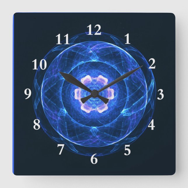 Reloj Cuadrado Radiación de Cherenkov (Anverso)