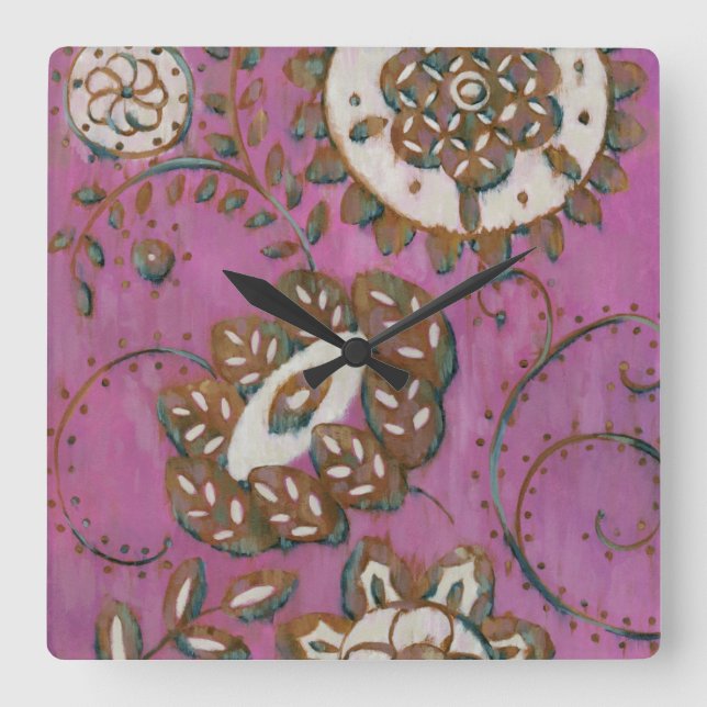 Reloj Cuadrado Radiant Ornament II (Anverso)