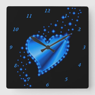 Reloj Cuadrado Rainbow Heart with Stars