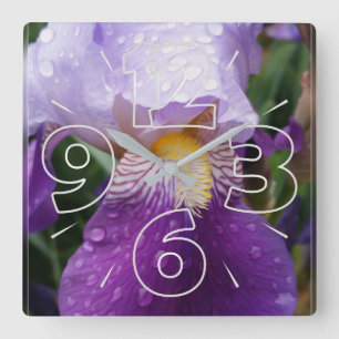 Reloj Cuadrado Raindrops on Iris