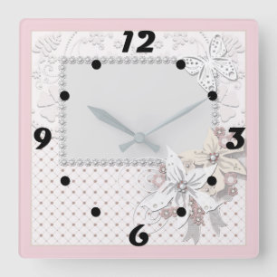 Reloj Cuadrado ramo boda