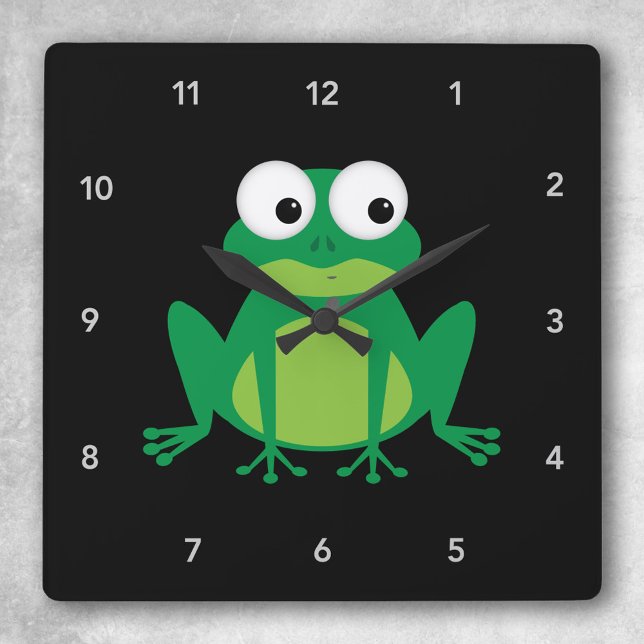 Reloj Cuadrado Rana de Personalizado cutáneo (Subido por el creador)