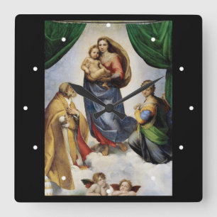Reloj Cuadrado Raphael , Sistine Madonna