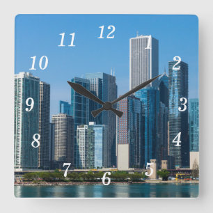 Reloj Cuadrado Rascacielos de Chicago