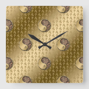 Reloj Cuadrado Rata de Tierra