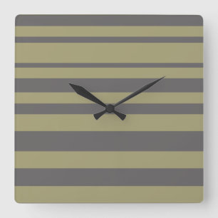 Reloj Cuadrado Rayas
