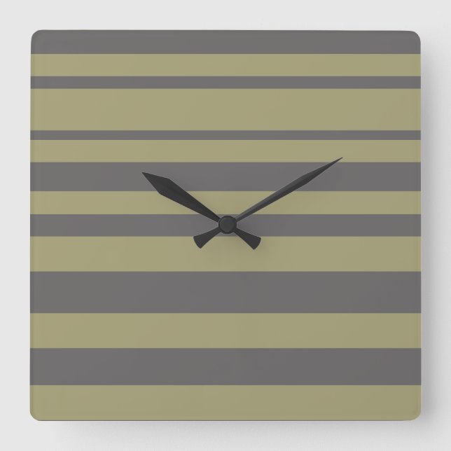 Reloj Cuadrado Rayas (Anverso)