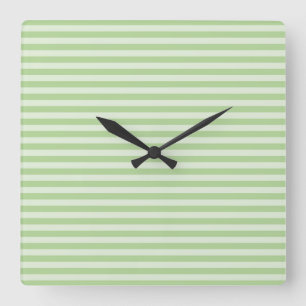 Reloj Cuadrado Rayas verdes